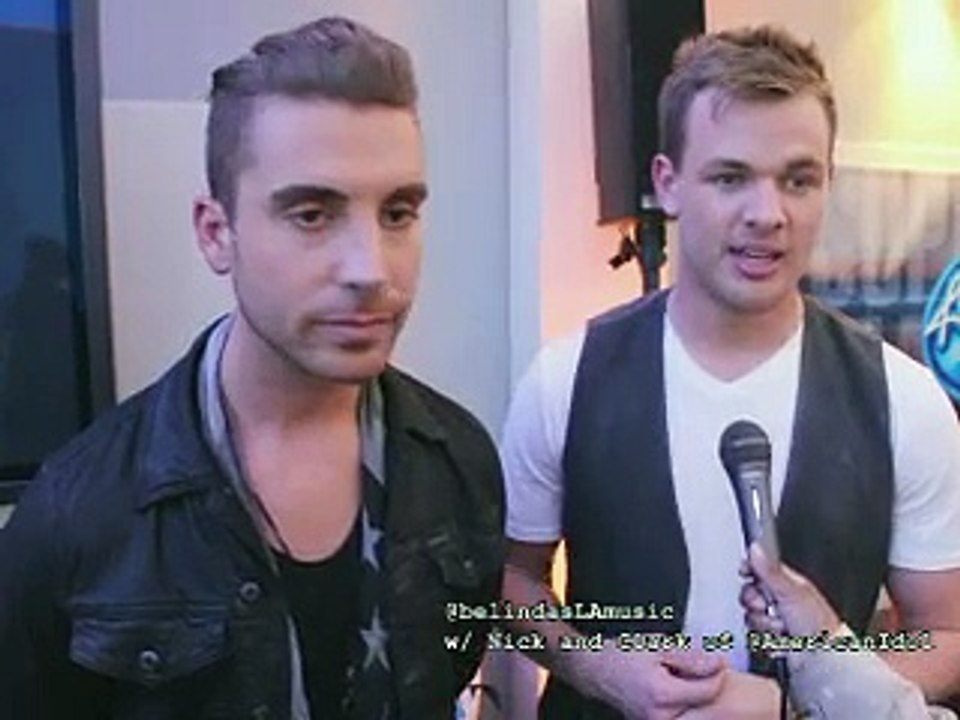 American Idol Nick Fradiani and Clark Beckham interview '80s Week