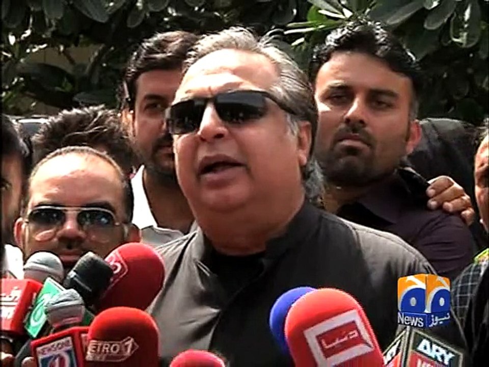 PTI leader Imran Ismail media talk-09 April 2015