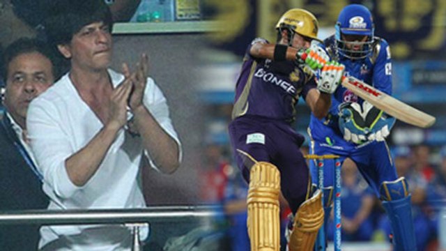 Shahrukh Khan Kolkata Knight Riders Beat Mumbai India - IPL 2015 KKR v MI
