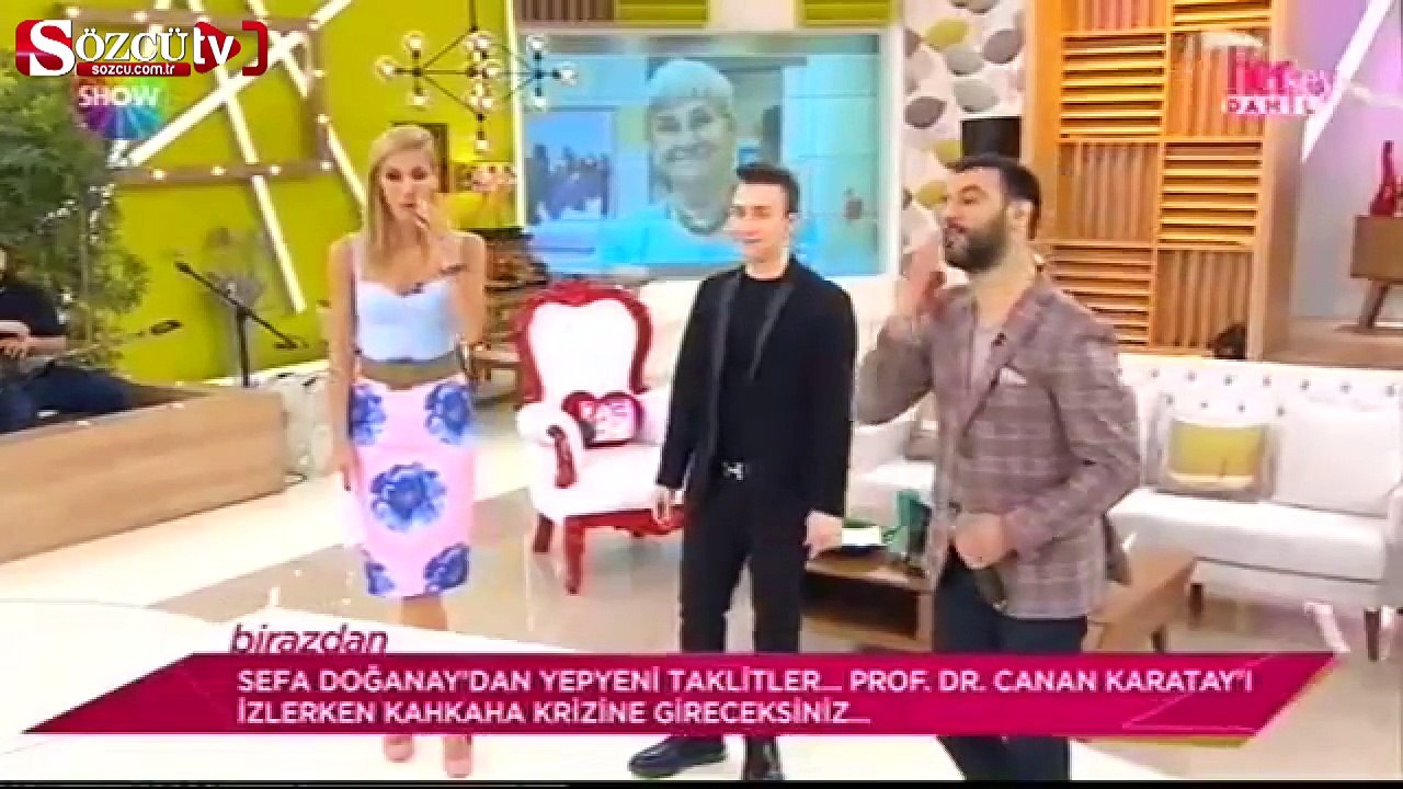 Sefa Doğanay'dan Canan Karatay taklidi