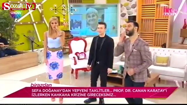 Sefa Doğanay'dan Canan Karatay taklidi