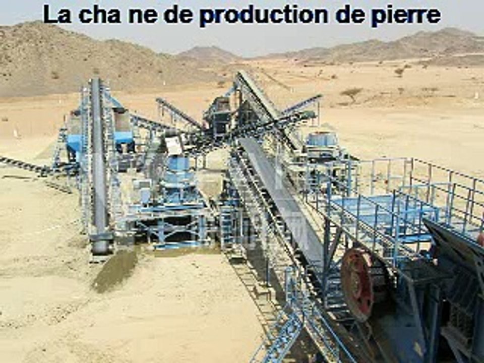 lignes de traitement du pierre /La chaîne de production de pierre