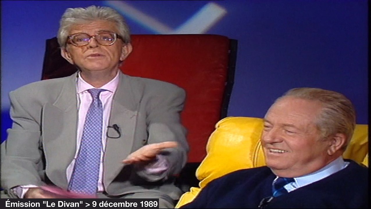Jean-Marie Le Pen, invité du Divan d'Henry Chapier, évoque son éducation stricte (1989)