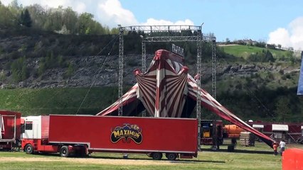 montage du cirque