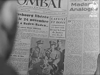 French Nazi Collaborators Tried and Executed