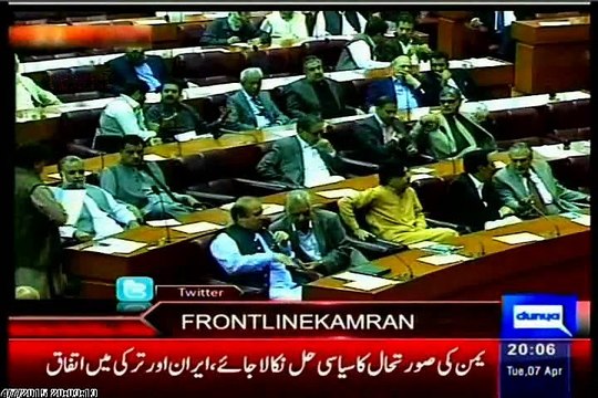 DUNYA On The Front Kamran Shahid with MQM Khushbakht Shujaat (07 April 2015)