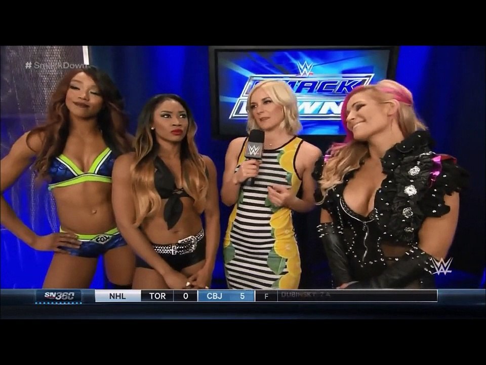 Renee Young interviews Natayla, Alicia Fox & Cameron (9-4-15)