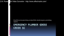 Emergency plumber Goose Creek SC