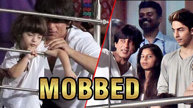 IPL8: SRK, AbRam, Aryan, Suhana MOBBED