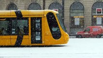 Tramways et neige à Mulhouse 7-12-12.
