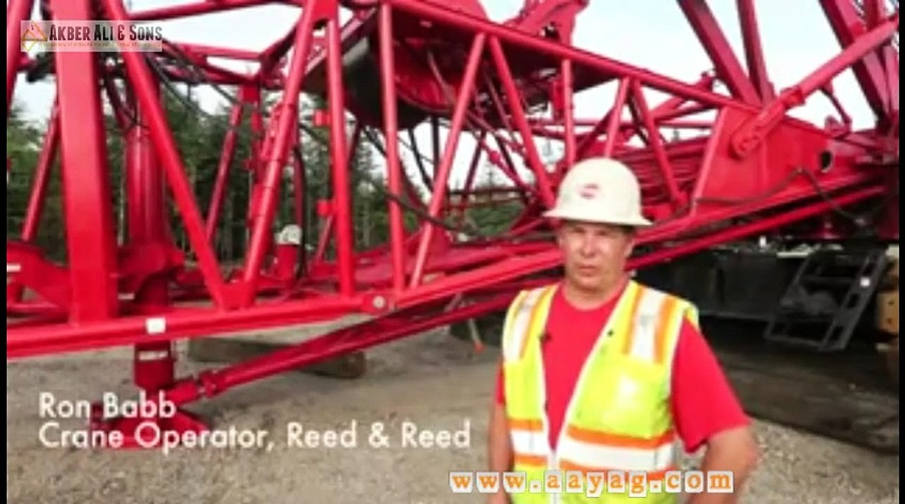 Manitowoc 16000 Wind Attachment Boom Raising System - Bull Hill Wind Farm