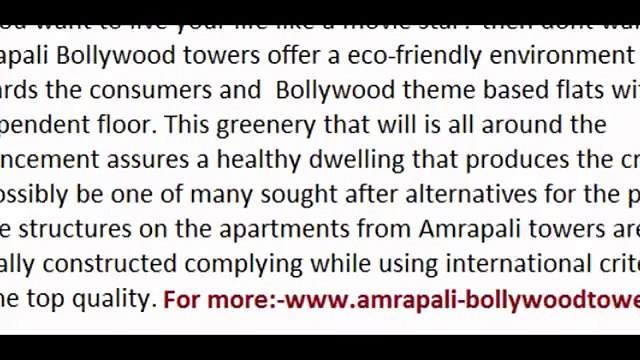 Amrapali Bollywood Towers Price list - Propertyguruindia