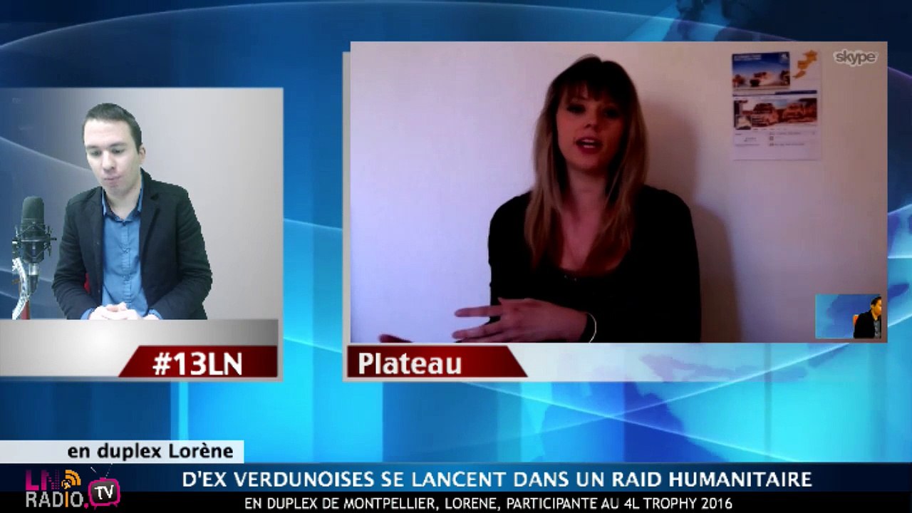 13 d'LN - Lorène - Participante au 4L Trophy 2016 - Jeudi 09 avril 2015