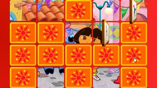 Dora Explorer Games - Match Cards puzzle online free kids Gameplay