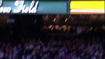 Guy catches Ball with Popcorn bag Major League Baseball