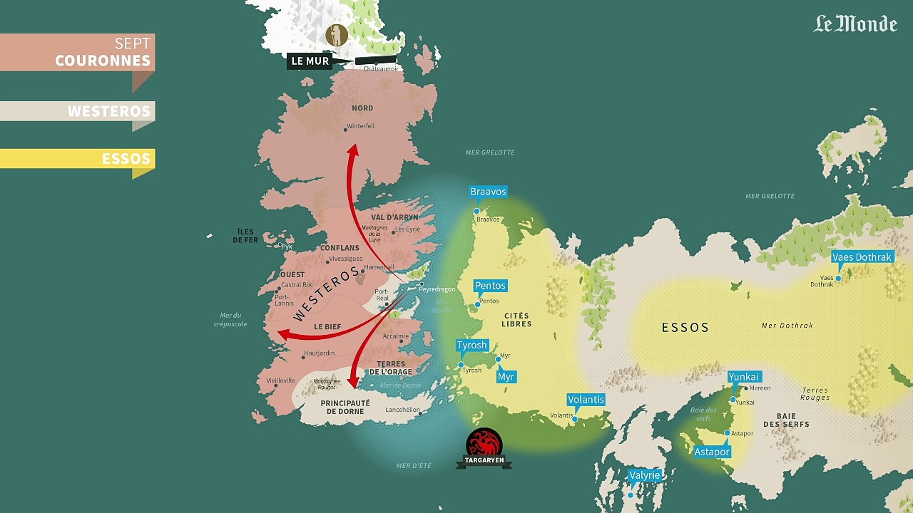 Game of Thrones les quatre premières saisons résumées en 5 m