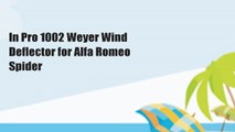 In Pro 1002 Weyer Wind Deflector for Alfa Romeo Spider