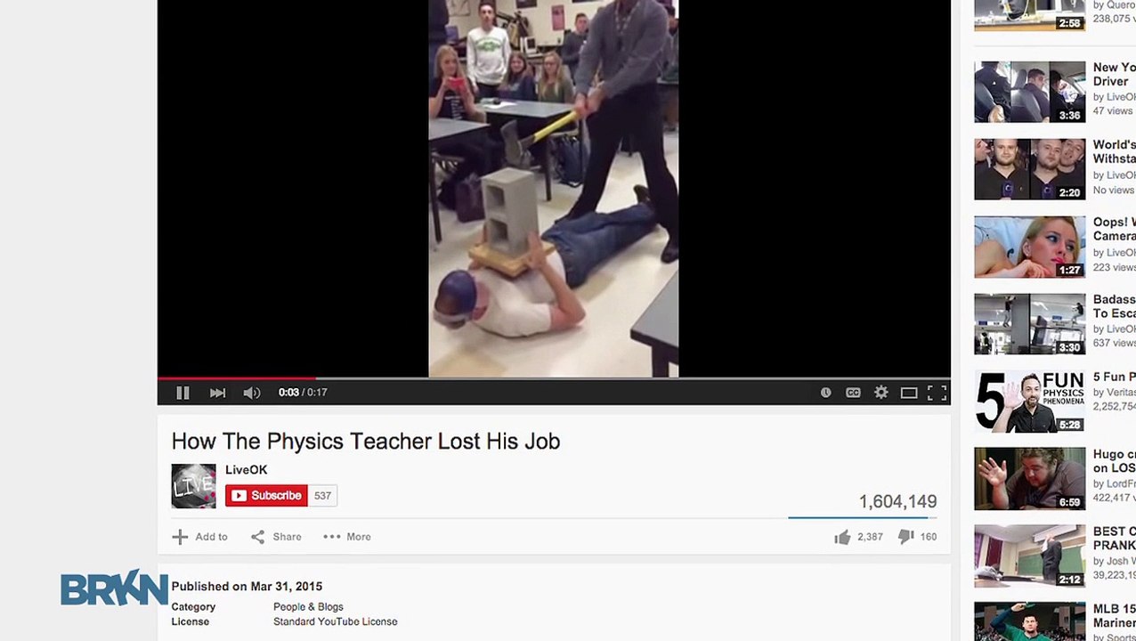 Physics Demonstration Goes Wrong