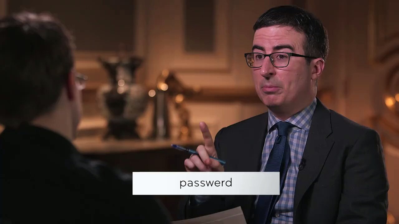 Edward Snowden donne les meilleurs mots de passe dans le Last Week Tonight with John Oliver