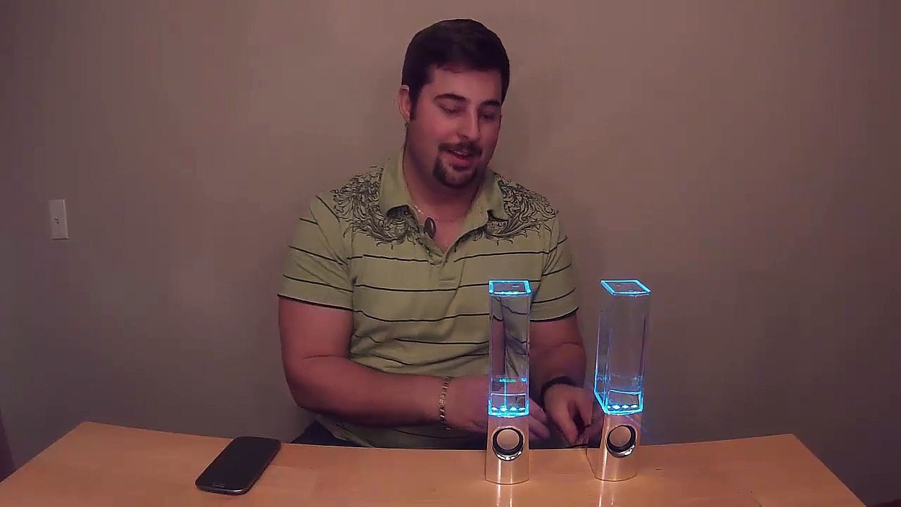 LED Dancing Water Speakers Review ♫ Cool Party Speakers ♫