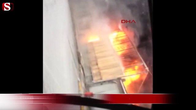 Kocasinan'da mobilya fabrikasında yangın