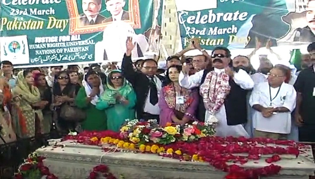 23rd March Speech(Pakistan Day)by Chairman HRUNP Anwar Ahmed Khan at Mazar e Quaid