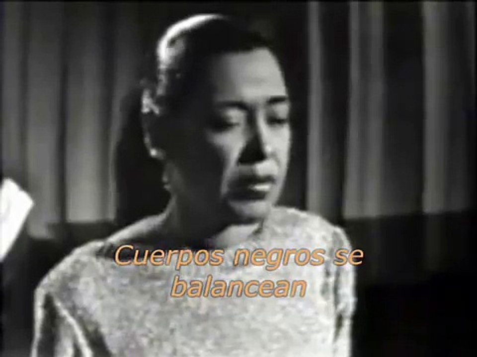 Billie Holiday Strange fruit. (subtitulado español)