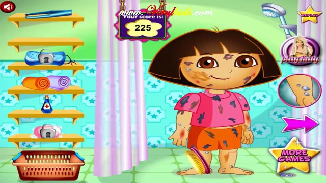 ▐ ╠╣Đ▐► Caring Games - Messy Dora bath game