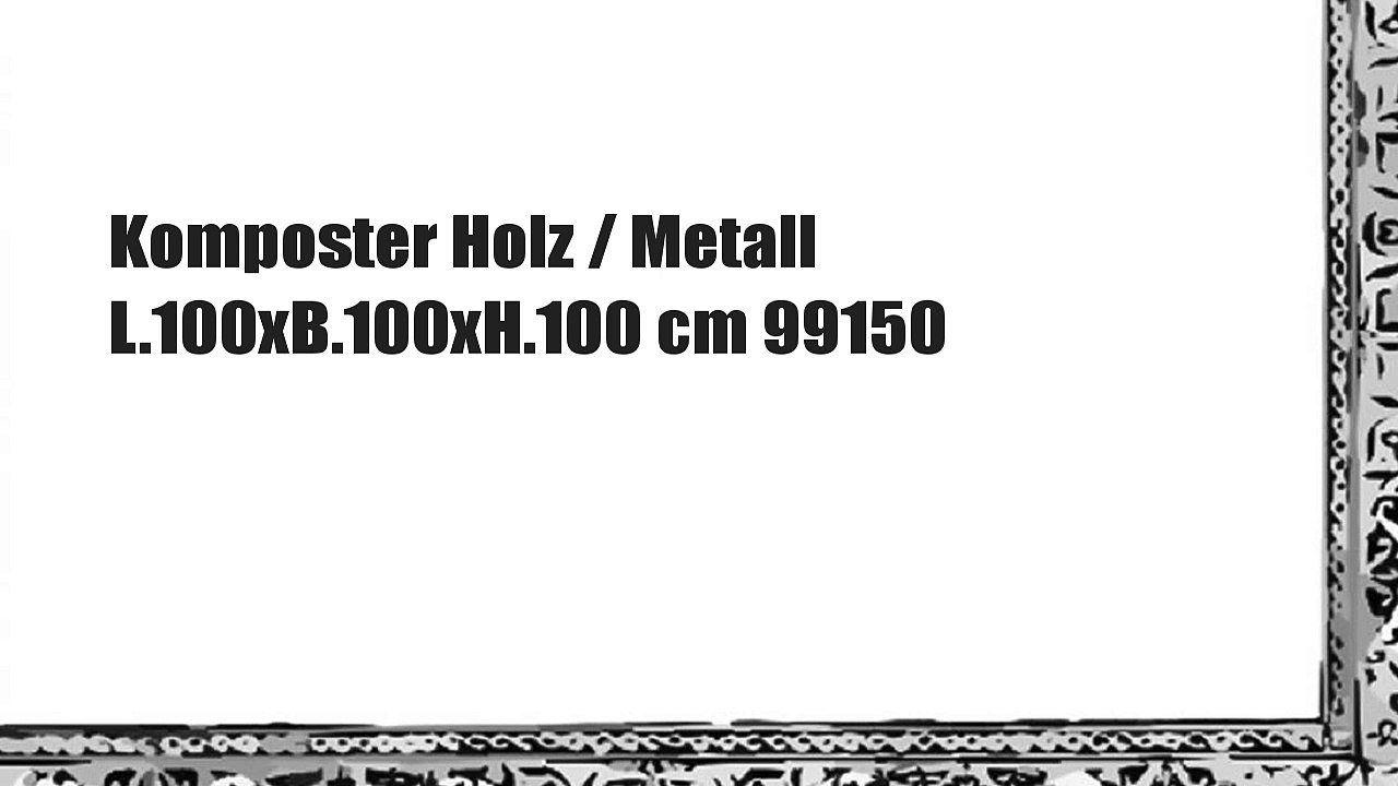 Komposter Holz / Metall L.100xB.100xH.100 cm 99150