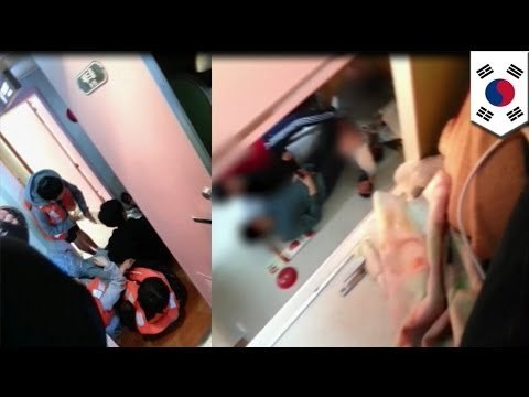 Последние минуты парома, затонувшего в Южной Корее