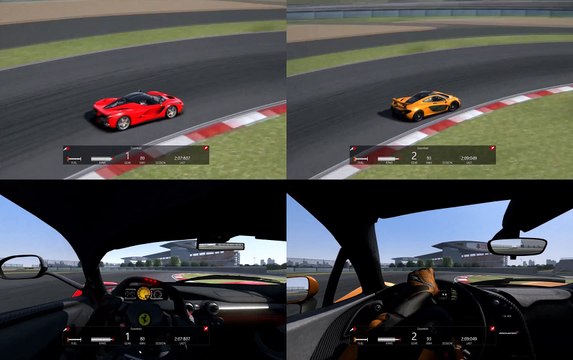 McLaren P1 VS Ferrari La Ferrari , Shanghai International Circuit, Assetto Corsa