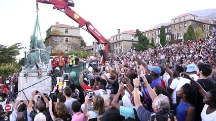 Afrique du Sud: la statue de Rhodes déboulonnée au Cap