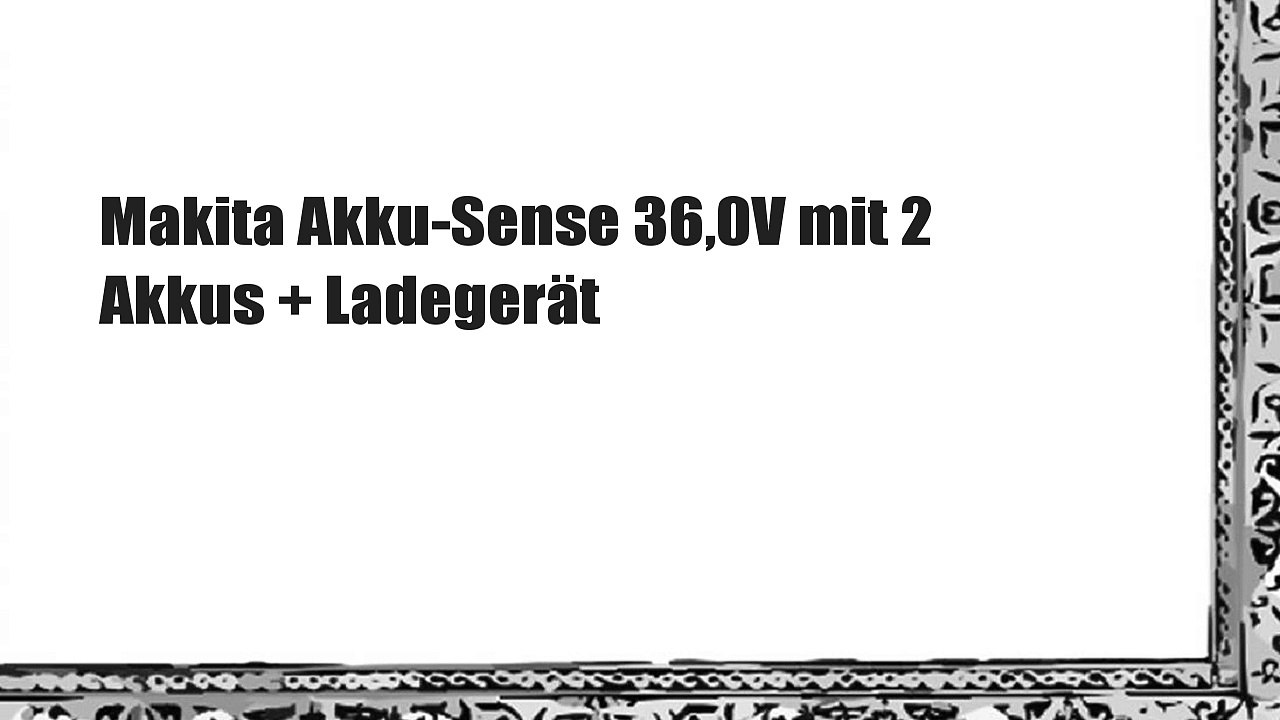 Makita Akku-Sense 36,0V mit 2 Akkus + Ladegerät