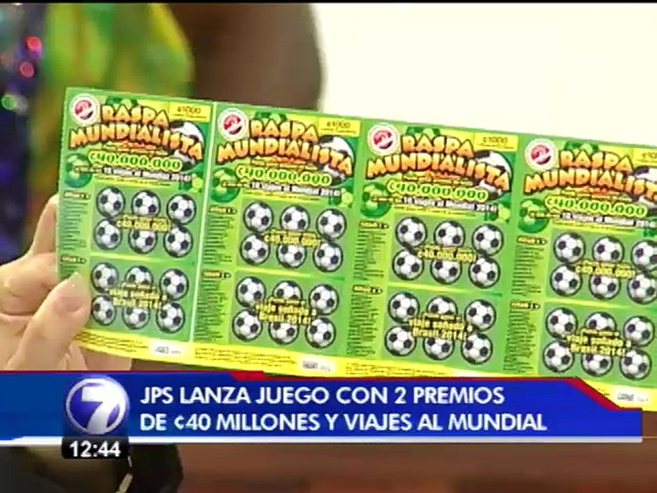JPS lanza juego con 2 premios de ¢40 millones y viajes al mundial en Brasil