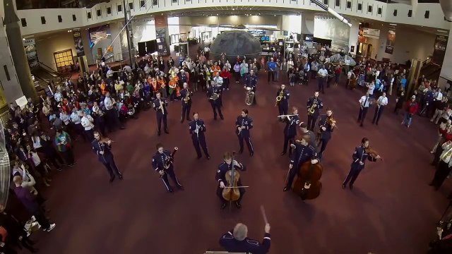 MUST SEE - FLASH MOB ! A First for the U.S. Air Force Band at the National Air and Space Museum!
