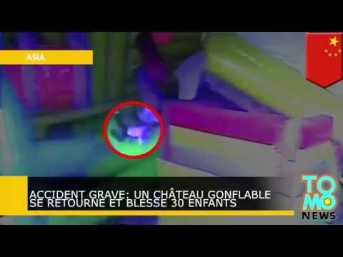 ACCIDENT GRAVE: Un château gonflable rempli d’enfants se retourne et blesse 30 enfants