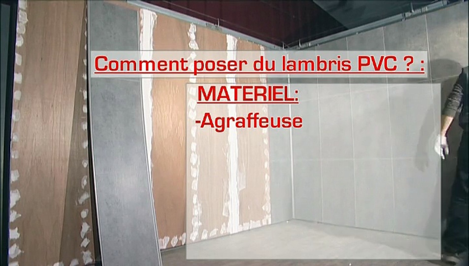 CONSEIL BRICO-POSER DU LAMBRIS PVC - Vidéo Dailymotion