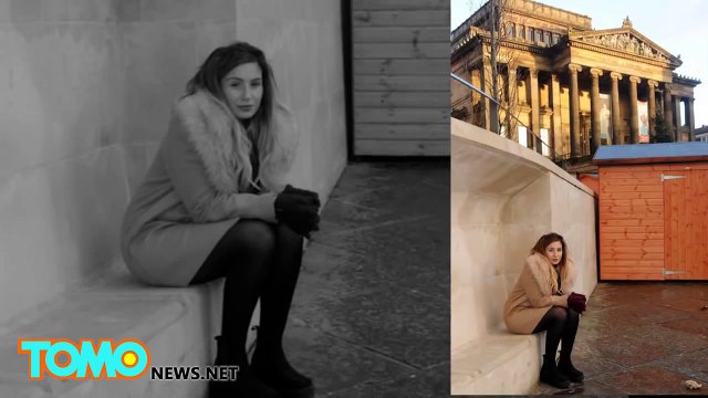 رجل متشرد يمنح آخر 3يويرو لطالبة لتستقل سيارة أجرة