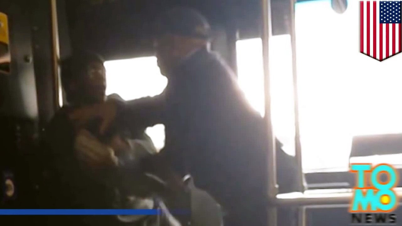 سائق باص في نيويورك بتشاجر مع راكبٍ أراد توصيلة مجانية