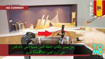 رجل يصور بكاميرا باهظة الثمن عملية القلي لأنه قادر على شراء كاميرا GoPro أخرى