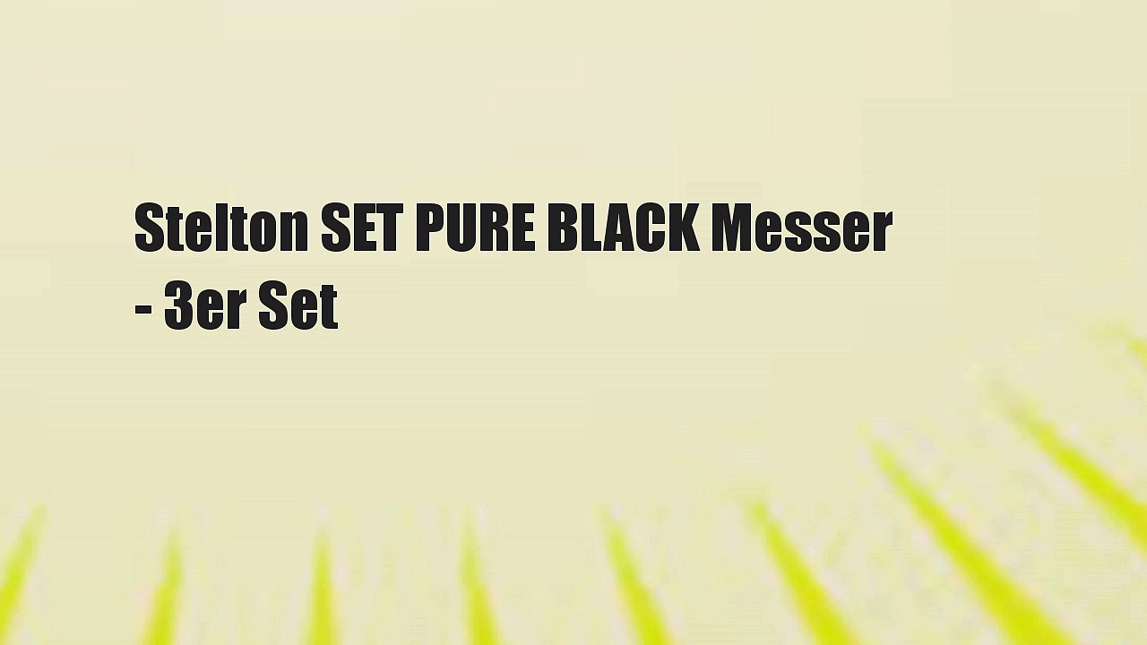 Stelton SET PURE BLACK Messer - 3er Set