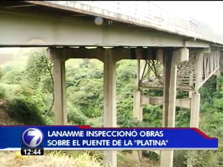 LANAMME inspecciona y da visto bueno a trabajos en puente de la platina