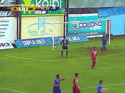 Gol Pérez Zeledón 3 - Santos de Guápiles 2