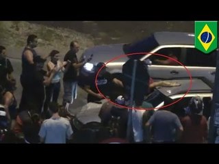 Пьяный водитель проехал 6 км с погибшим велосипедистом на лобовом стекле