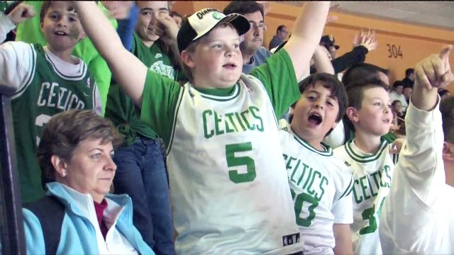 HD video of Jeremy Fry - Celtics Fan Dancing to Bon Jovi Living on a Prayer at a Celtics game
