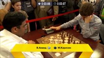 ♚ Vishy Anand vs Magnus Carlsen Chess Blitz