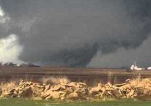 Giant Tornado Rips Through Rochelle, Illinois