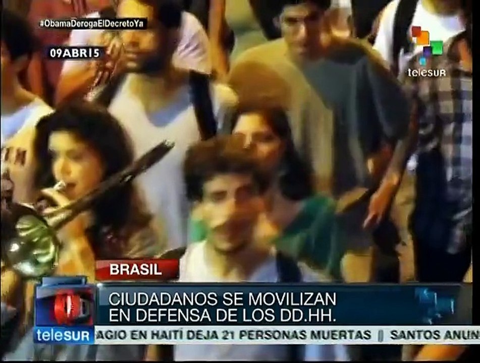 Brasileños exigen cese a la violencia en las favelas