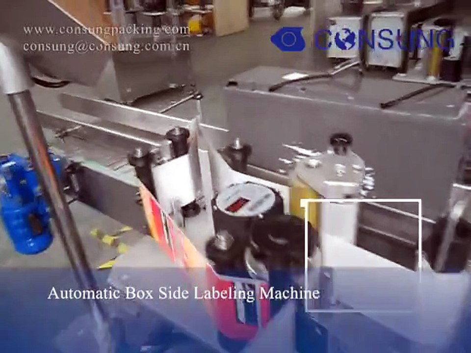 automatic self adhesive sticker labeling machine for box