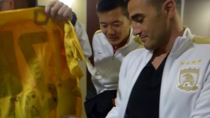 FABIOｻﾝ　自分の選手にRIEKOを紹介する？！